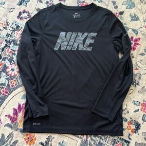 Nike dri fit Nike long sleeve shirt- like new. Youth XL